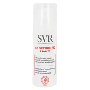 فلوئید ضد آفتاب بدون رنگ اس وی آر SPF50 مدل AK Secure DM محافظ UVA ،UVB و PA+++ و ضد حساسیت مناسب انواع پوست حجم 50 میلی لیتر