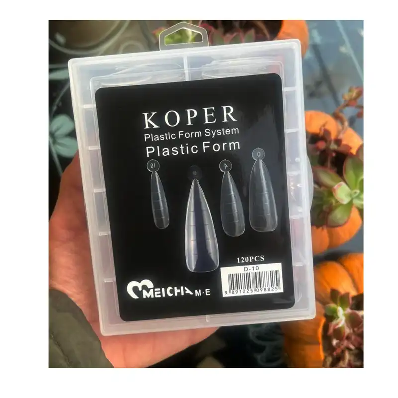 قالب کاشت ناخن کوپر مدل میچا کد D-10 مجموعه 120 عددی