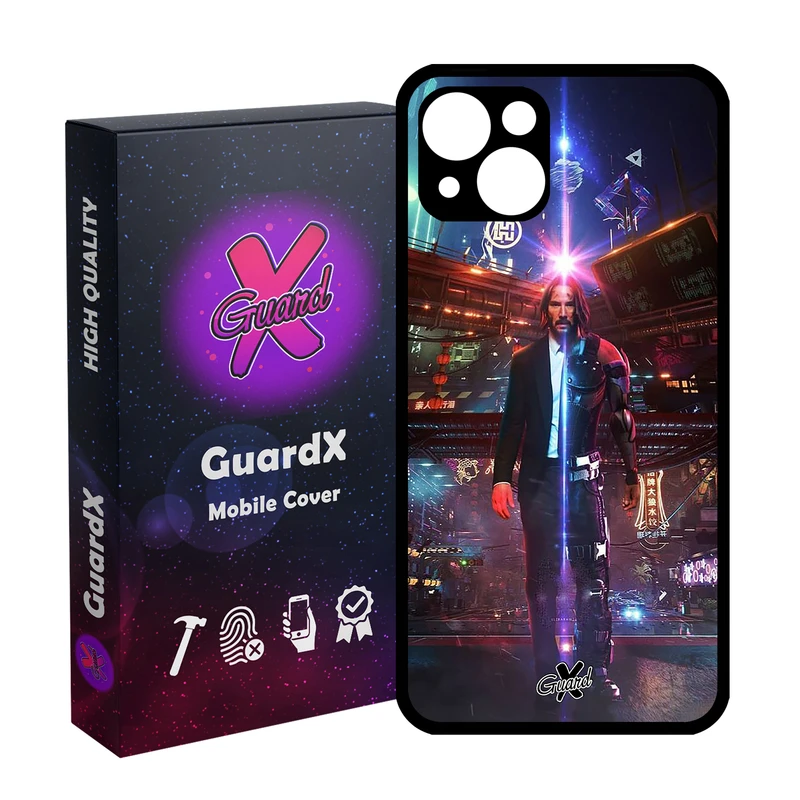 کاور گارد ایکس طرح John Wick مدل Glass10077 مناسب برای گوشی موبایل اپل iPhone 13