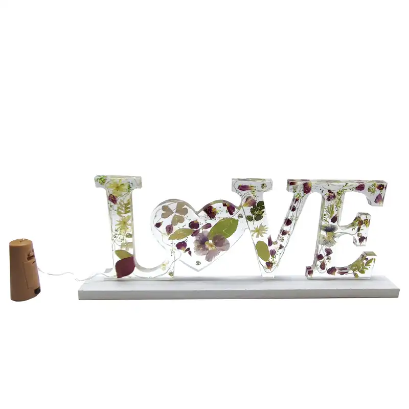 چراغ رومیزی رزینی مدل لاو کد 2