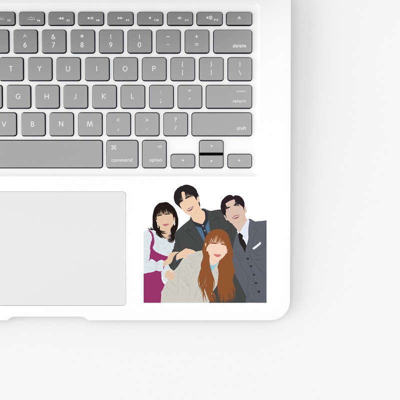 استیکر لپ تاپ و موبایل بووم طرح کارکترهای سریال ژاپنی کد WR1