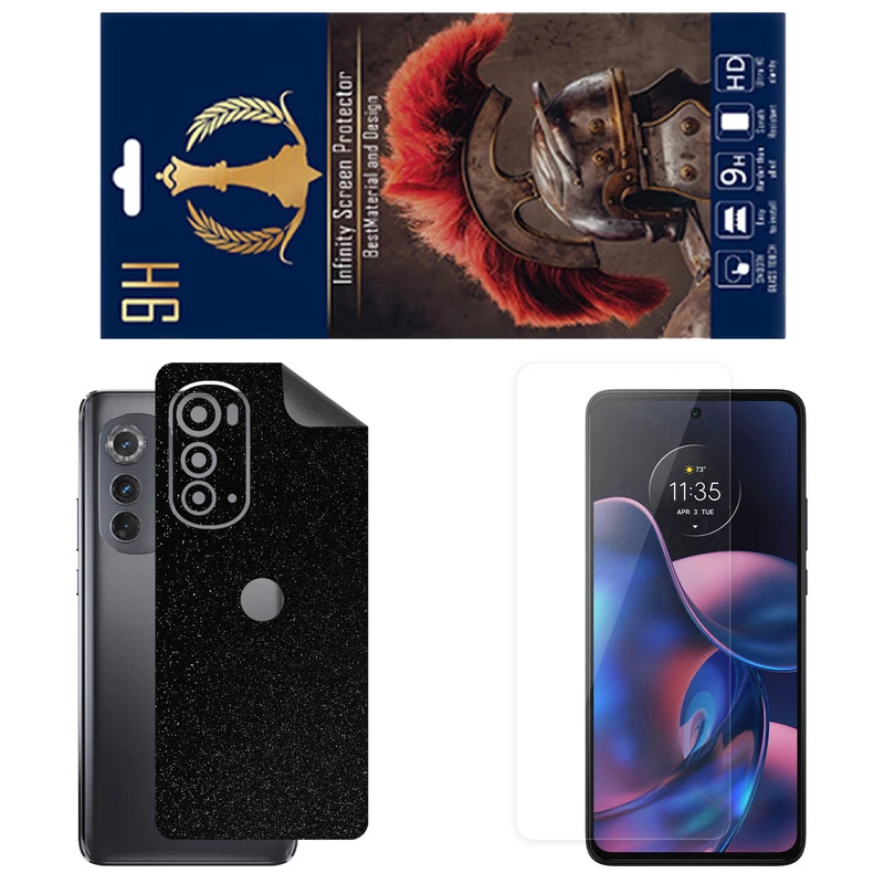 محافظ صفحه نمایش اینفینیتی مدل PRO مناسب برای گوشی موبایل موتورولا Edge 2022 به همراه برچسب پوششی