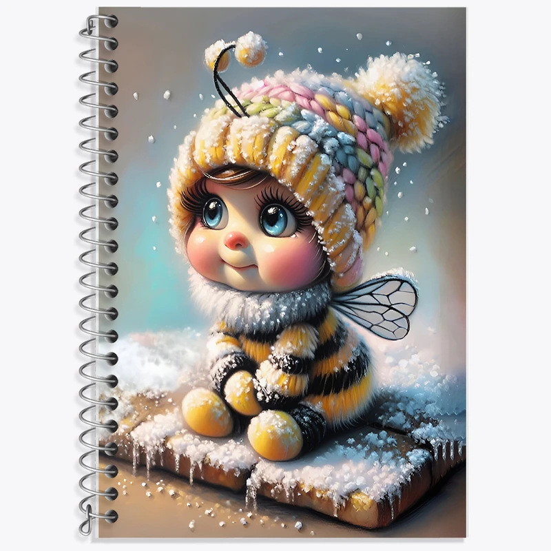 دفتر نت موسیقی 50 برگ خندالو طرح زنبور بامزه و کیوت کد F7119