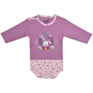 بادی آستین بلند نوزادی دخترانه بی بی وان مدل خرگوش کد ۱