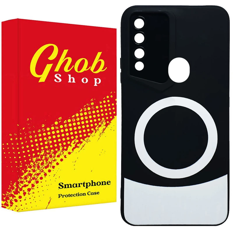 کاور قاب شاپ مدل مگ سیف طرح دو رنگ مناسب برای گوشی موبایل سامسونگ Galaxy A20s