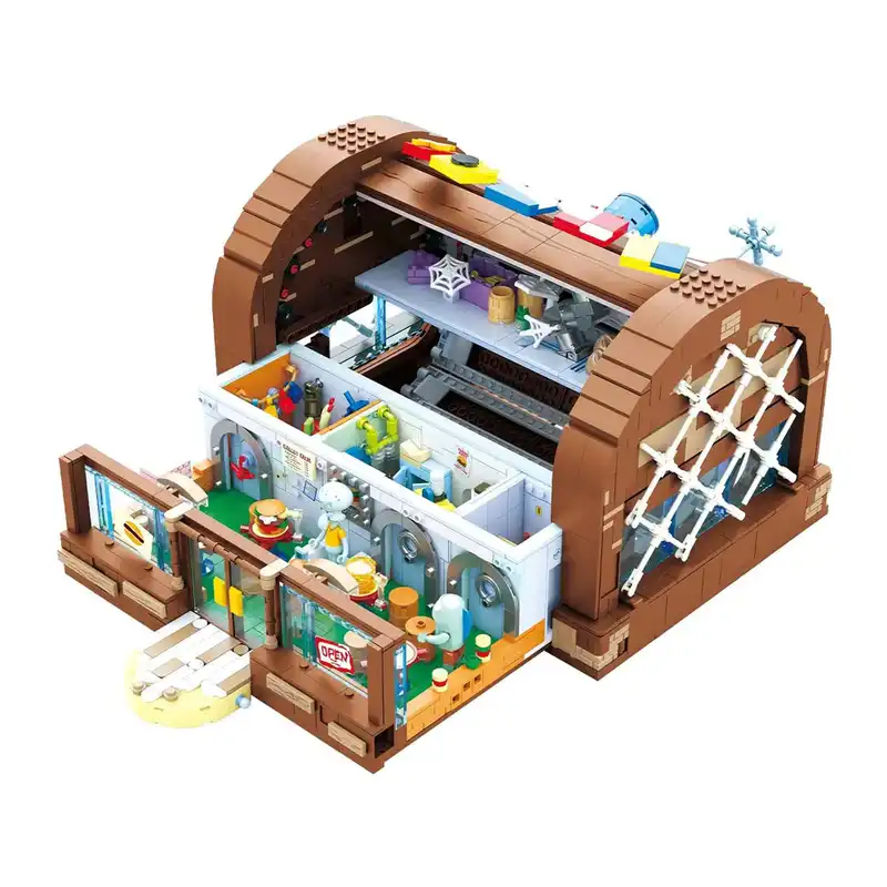 ساختنی مدل رستوران آقای خرچنگ باب اسفنجی