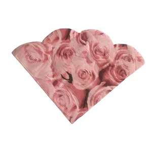 دستمال سفره مدل گل رز بسته 20 عددی