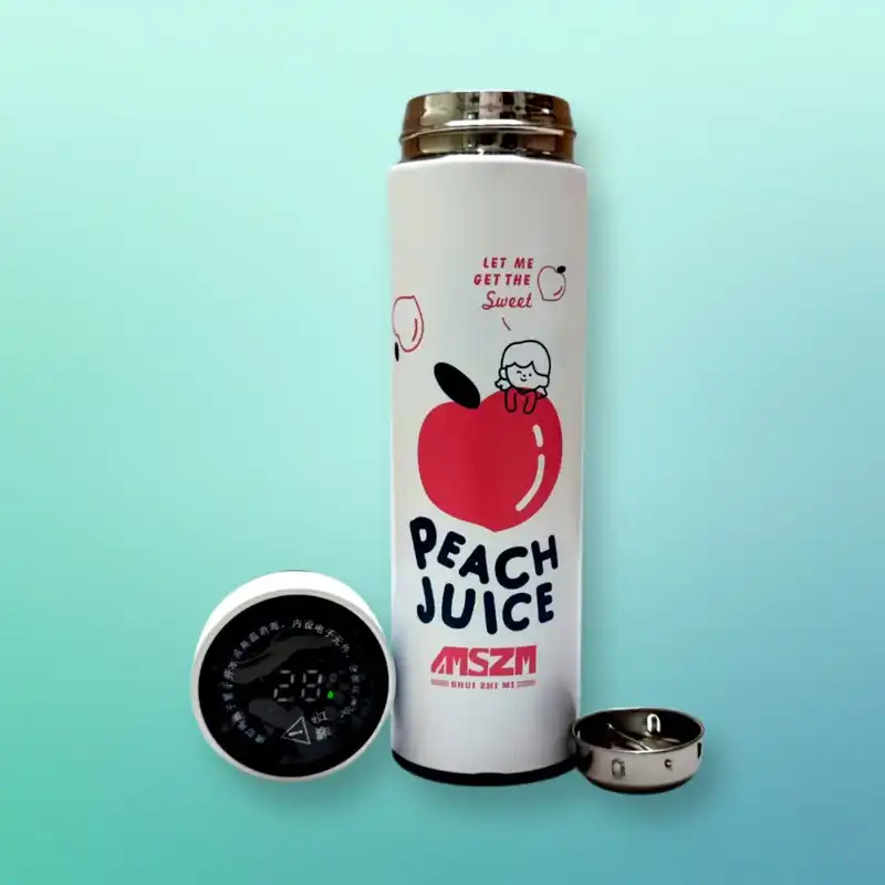 فلاسک سفری مدل هوشمند طرح میوه گنجایش 0.5 لیتری