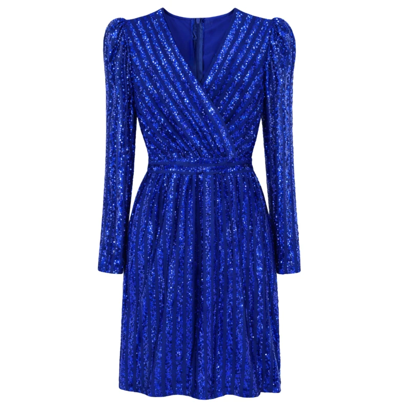 پیراهن یقه دلبری زنانه مدل SHINE-Leo