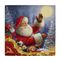 کاشی کارنیلا طرح نقاشی بابانویل و هدیه ها کد wkk3661