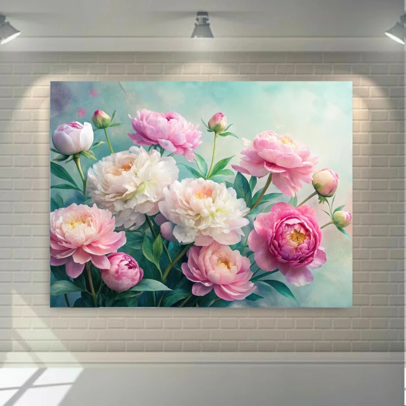 پوستر پارچه ای طرح مخمل  طبیعت مدل گل های زیبا کد FP106638