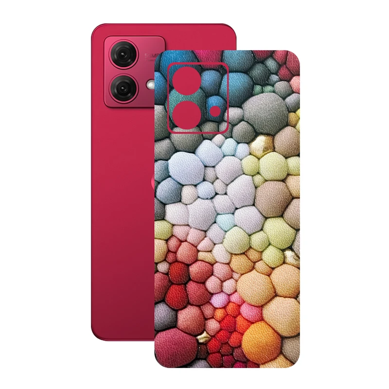 برچسب پوششی ریمکس مدل Leth طرح سنگ رنگی مناسب برای گوشی موبایل موتورولا Moto G84