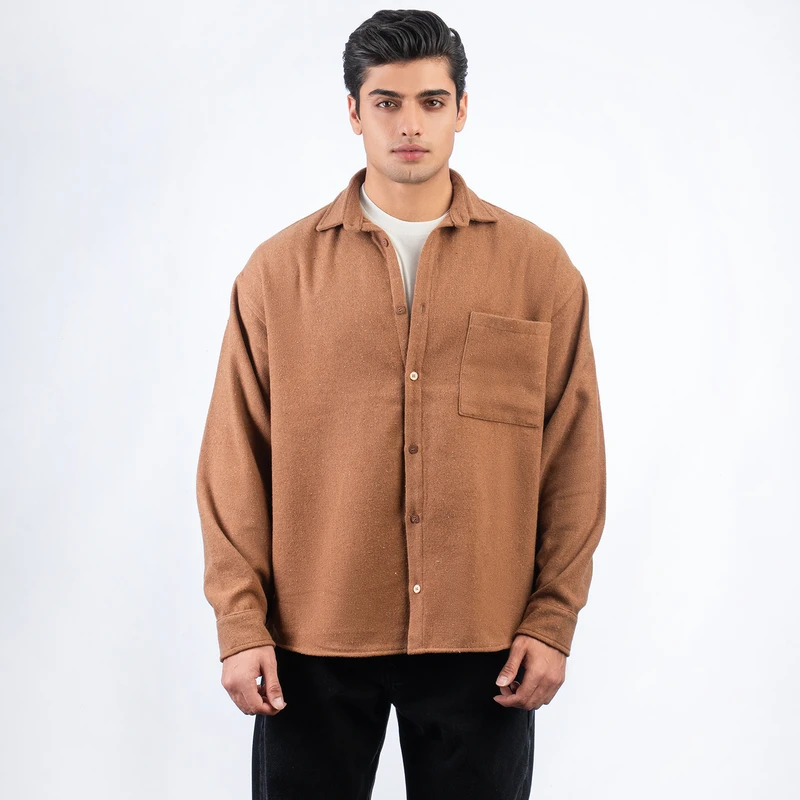 پیراهن آستین بلند یقه برگردان مردانه پی استار مدل 0713-04-04