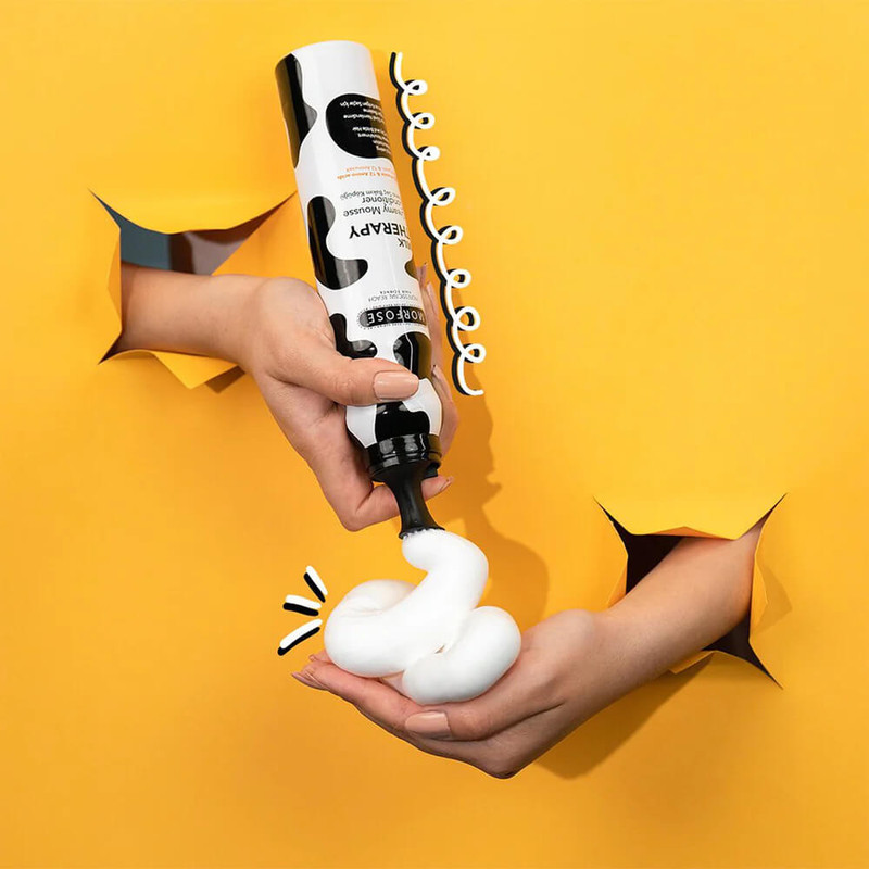 نرم‌کننده مو مورفوس مدل milk therapy حجم 350 میلی‌لیتر