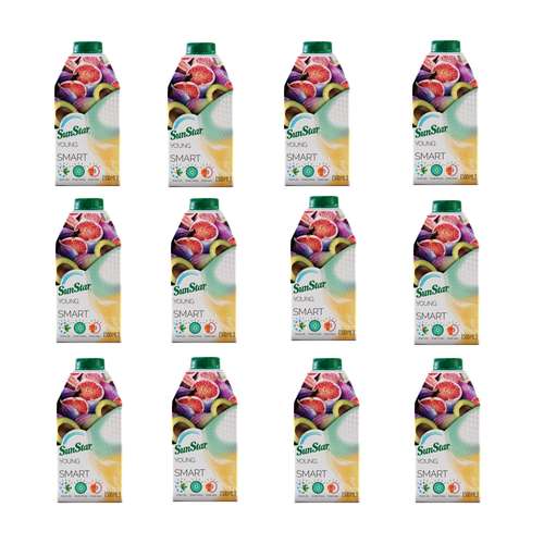 آبمیوه یانگ اسمارت آووکادو انجیر سان استار - 0.5 لیتر بسته 12 عددی