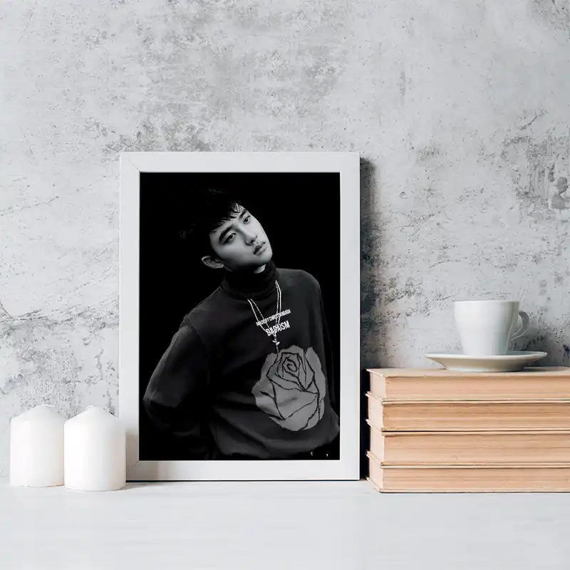 تابلو خندالو مدل کیونگسو گروه اکسو EXO کد 16788