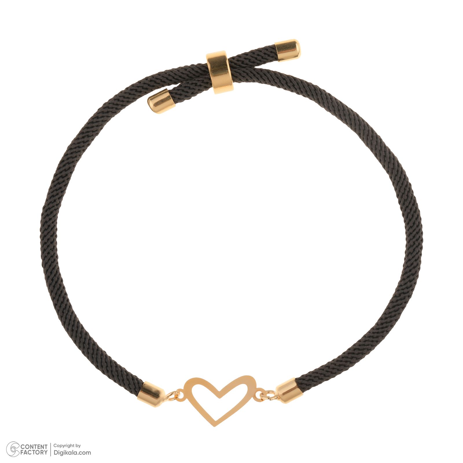 دستبند طلا عیار 18 زنانه ناریا مدل قلب -  - 2