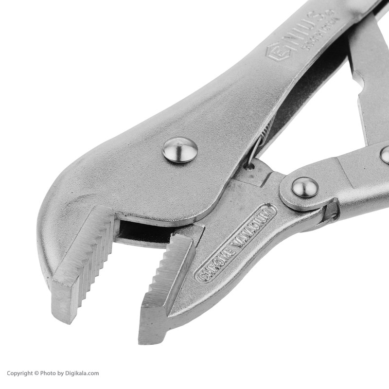 انبر قفلی جنیوس تولز مدل فک تخت کد 530310RA سایز 10 اینچ