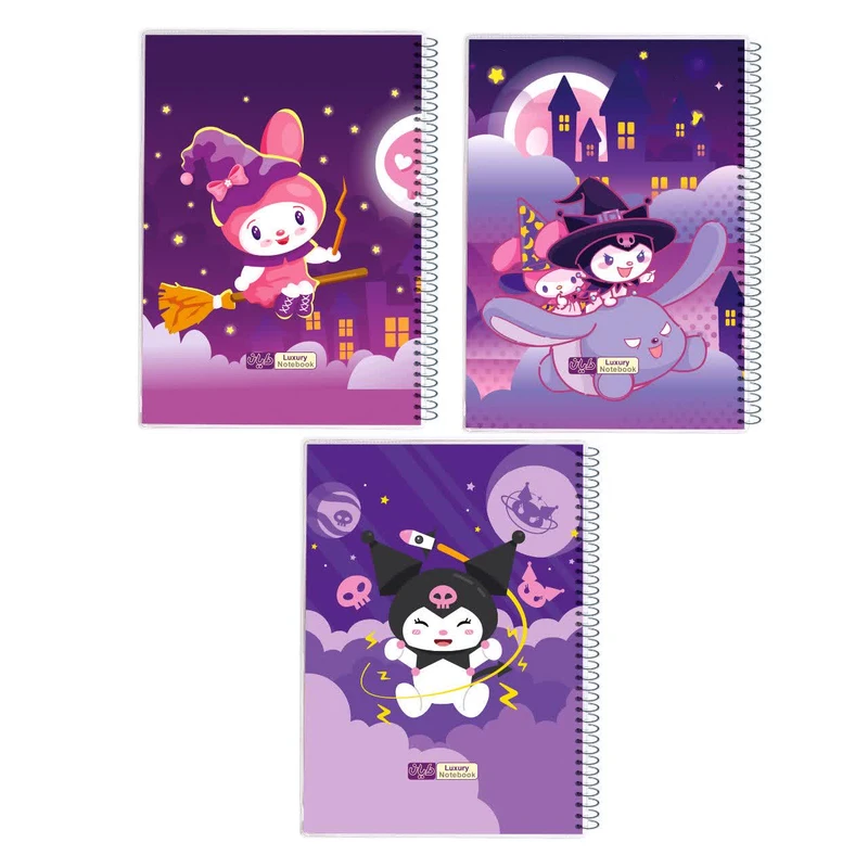 دفتر مشق ۵۰ برگ دایان مدل حاشیه دار طرح کرومی کد ۵۳۸۳۱ بسته ۳عددی