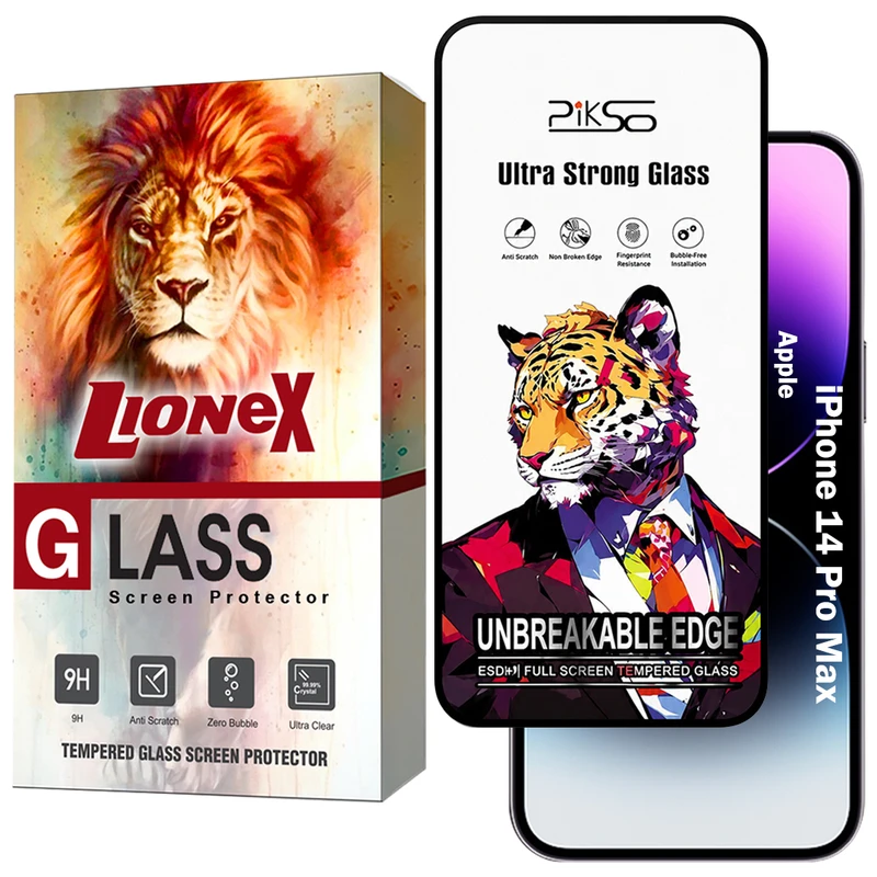 محافظ صفحه نمایش لایونکس مدل PICSOL مناسب برای گوشی موبایل اپل iPhone 14 Pro Max