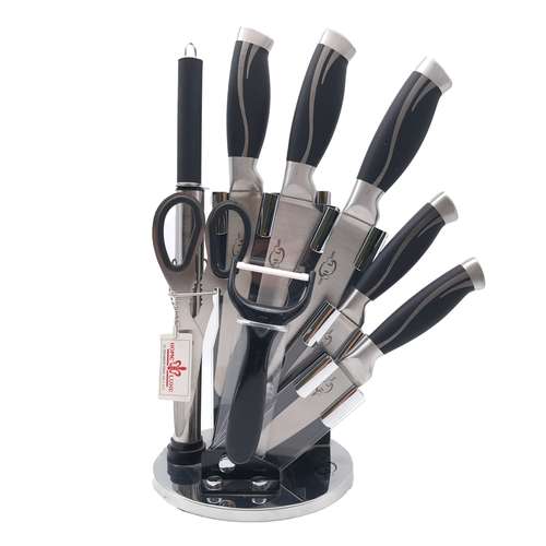 ست چاقو آشپزخانه 9 پارچه هوم لوکس مدل ساده