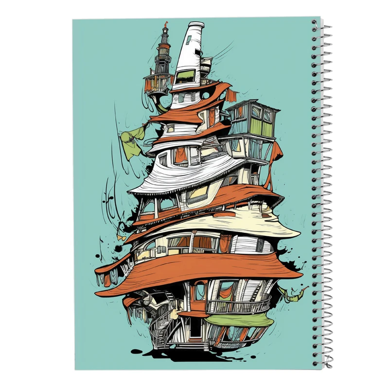 دفتر مشق 100 برگ مدوپد مدل Ghibli کد DF2511