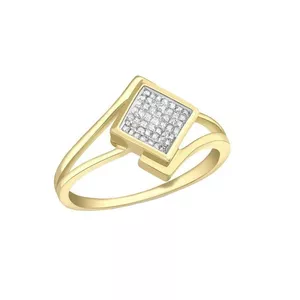  انگشتر طلا 18 عیار زنانه آراقیراتیس مدل مربع کد Ara0571