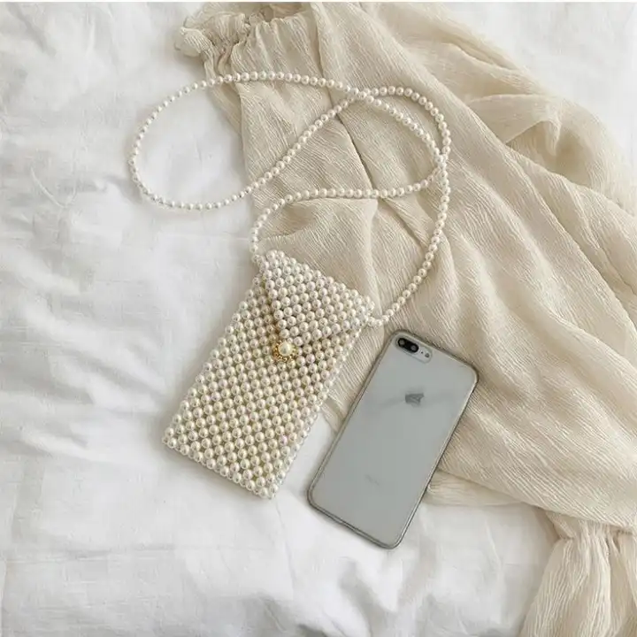 کیف رودوشی زنانه مدل مرواریدی سنگی درجه یک کد 81