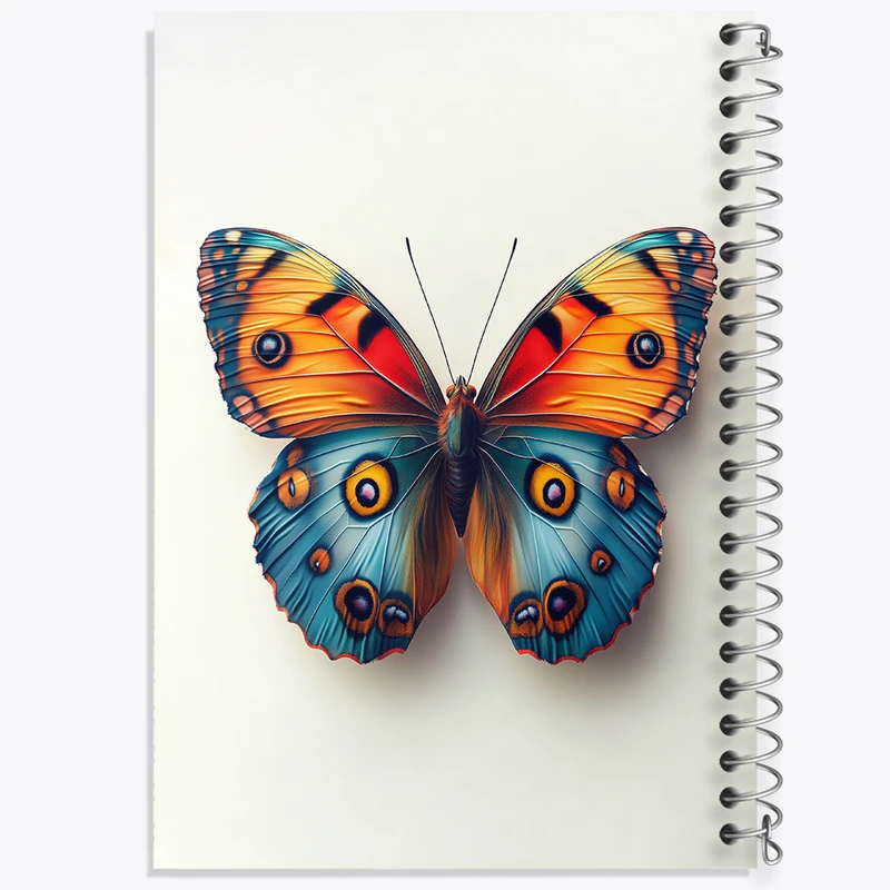 دفتر ژورنال نویسی 50 برگ خندالو مدل نقطه ای طرح پروانه کد F5299