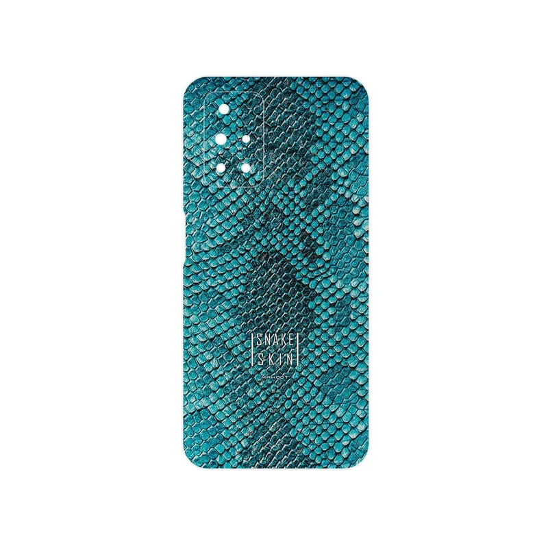 برچسب پوششی ماهوت مدل Blue Snake Skin مناسب برای گوشی موبایل شیائومی Redmi 10