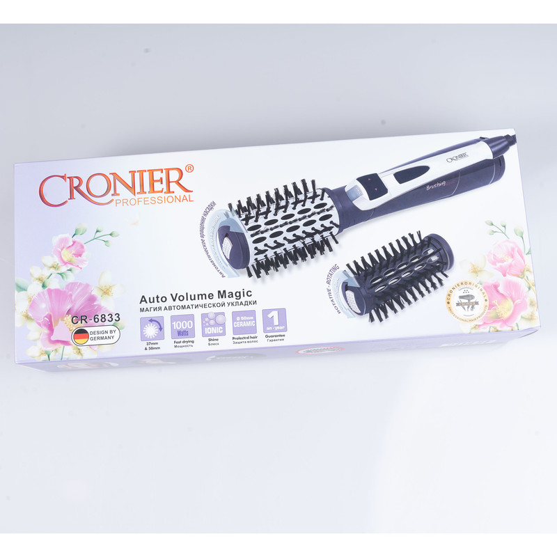 سشوار برس دار چرخشی حرفه ای کرونیر مدل CR6833 سشوار برس دار چرخشی حرفه ای کرونیر مدل CR6833