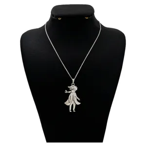 گردنبند نقره زنانه دلی جم طرح شازده کوچولو کد D 350