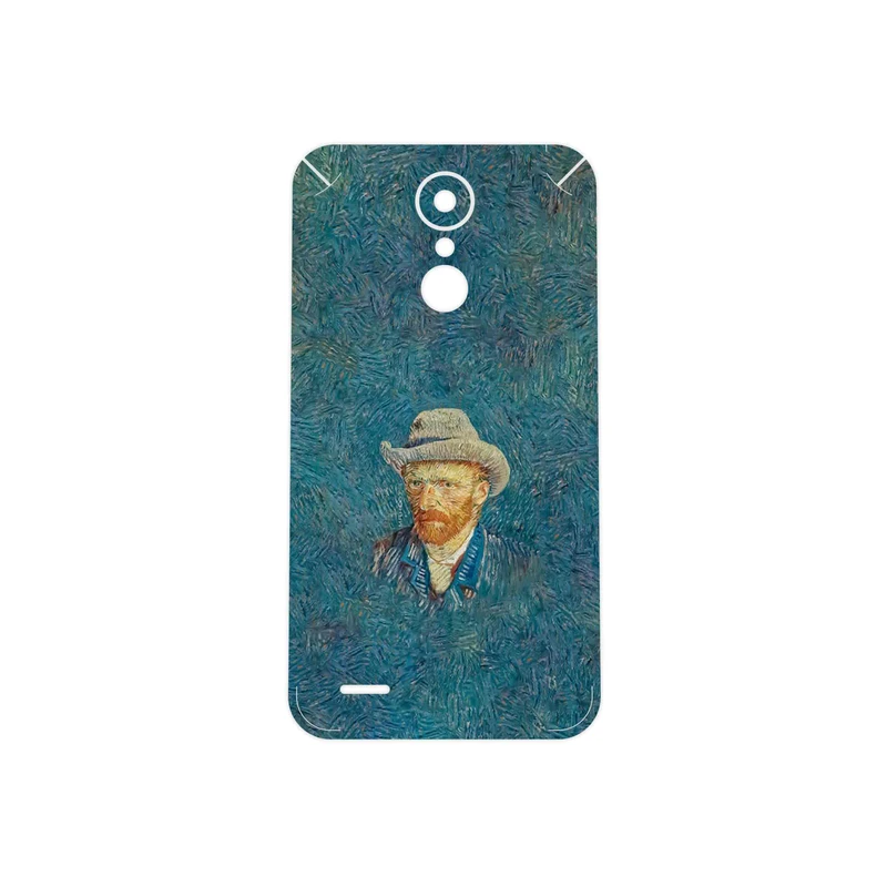 برچسب پوششی ماهوت مدل Self portrait with a gray felt hat مناسب برای گوشی موبایل ال جی K10 2017