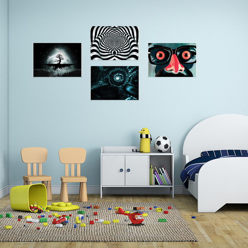 پوستر کد A-1971 مجموعه 4 عددی