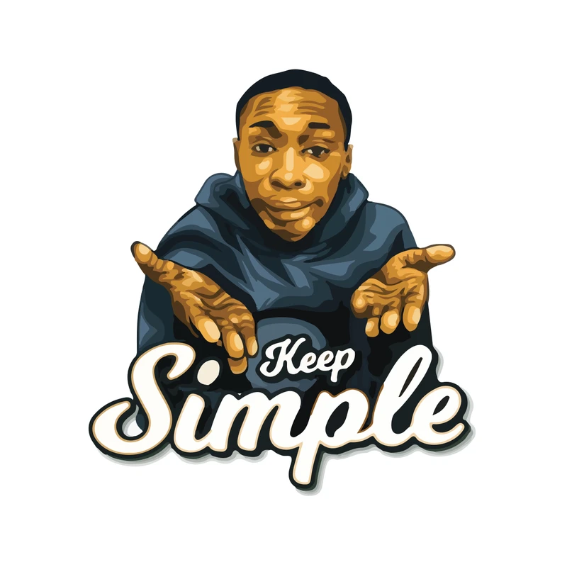 برچسب لپ تاپ پویا مارکت طرح به همین سادگی کد 798