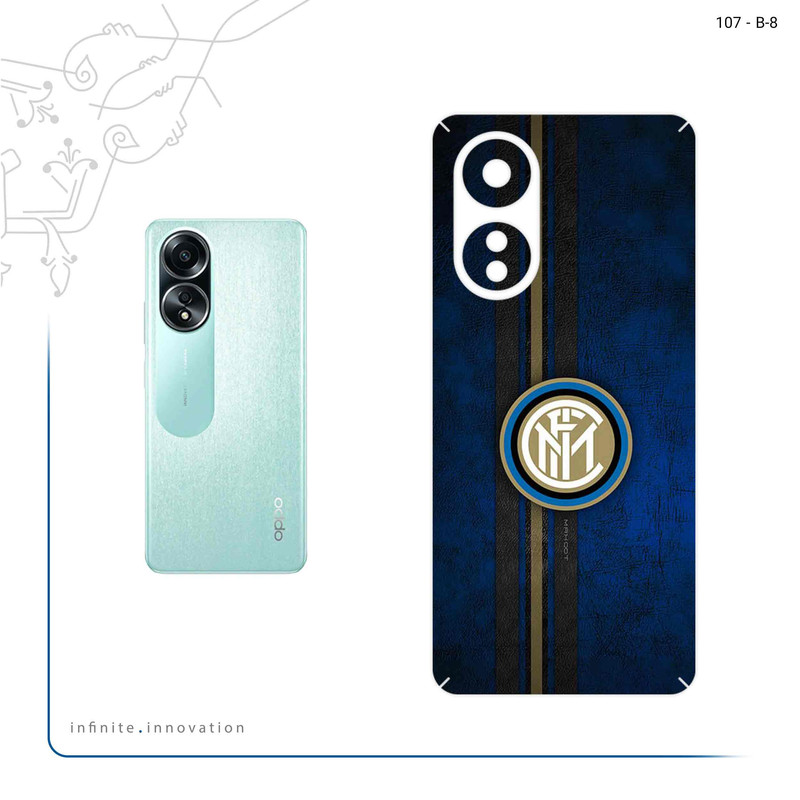 برچسب پوششی ماهوت مدل Inter_Milan مناسب برای گوشی موبایل اپو A58 4G