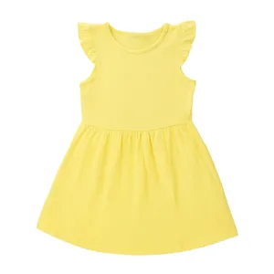 پیراهن آستین تا روی شانه یقه گرد دخترانه لوپیلو مدل 6679