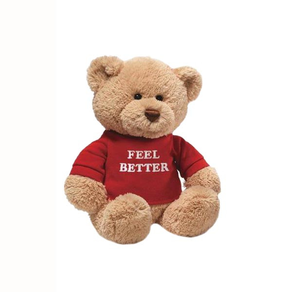 عروسک گاند طرح خرس تدی مدل GUND Feel Better Bear کد SZ12/962 ارتفاع 22 سانتی‌ متر