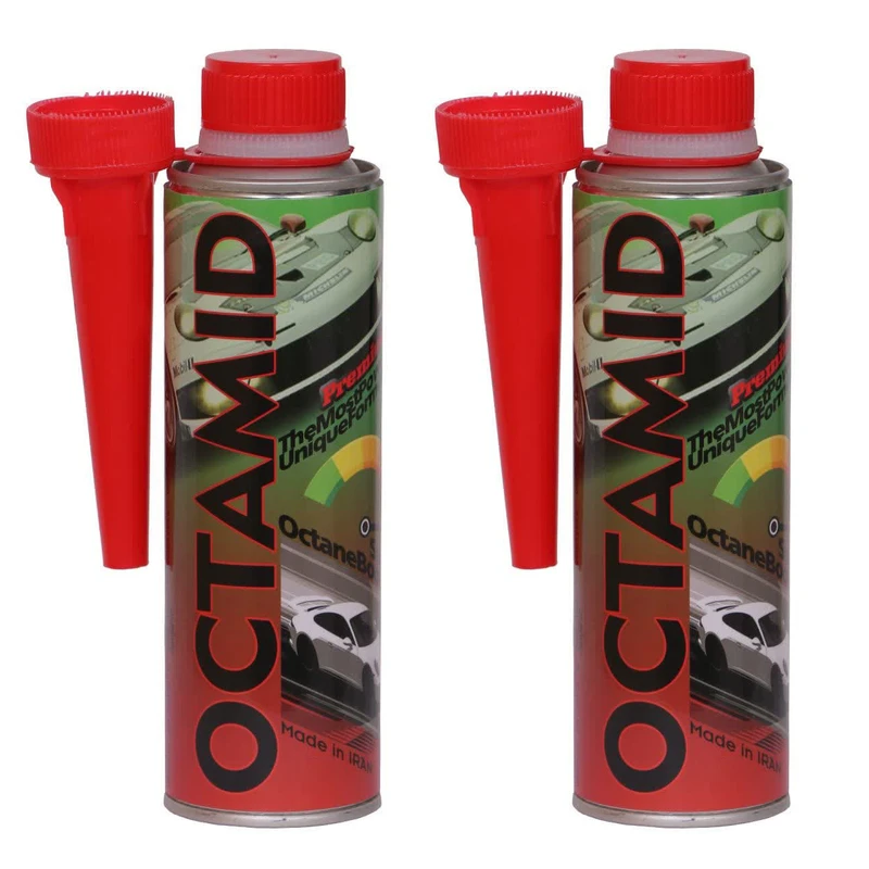 مکمل سوخت سوپراکتان بوستر و تمیز کننده انژکتور اکتامید مدل پریمیوم حجم 300 میلی لیتر بسته 2 عددی