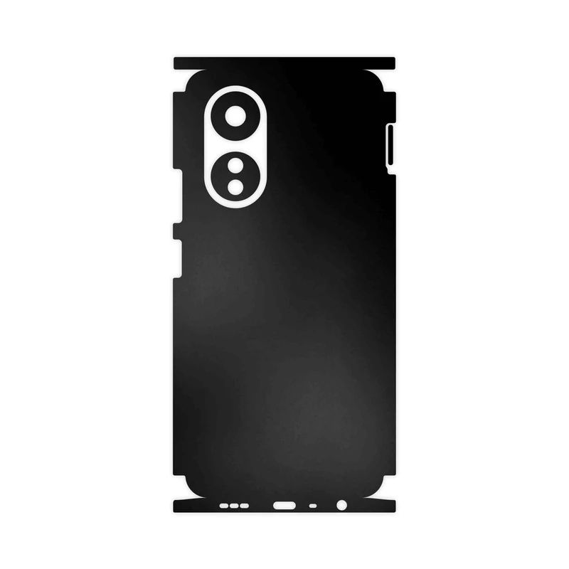 برچسب پوششی ماهوت مدل Matte-Black-FullSkin مناسب برای گوشی موبایل اپو A58 4G