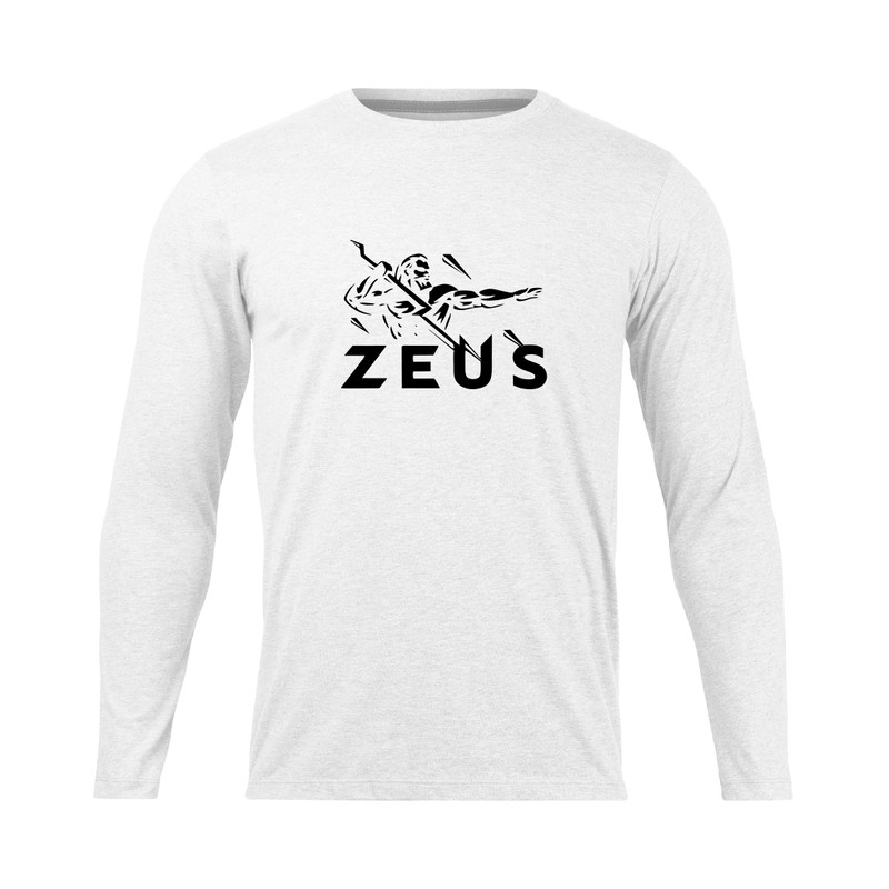 تی شرت آستین بلند مردانه مدل Zeus_N1_0449 رنگ سفید