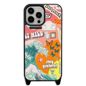 AKAM AMCWLA13PROMAX-GOOD VIBES15 Cover For Apple iPhone 13 Pro Max