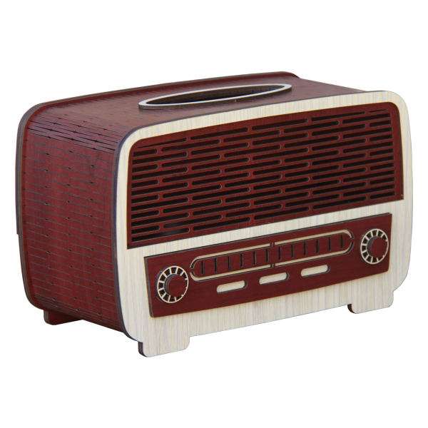 جعبه دستمال کاغذی طرح رادیو