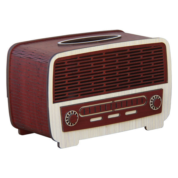 جعبه دستمال کاغذی طرح رادیو