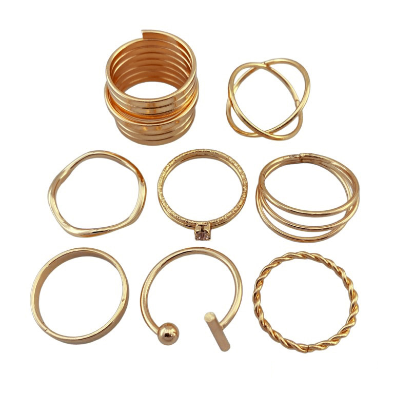 انگشتر زنانه مدل R4162 مجموعه 8 عددی