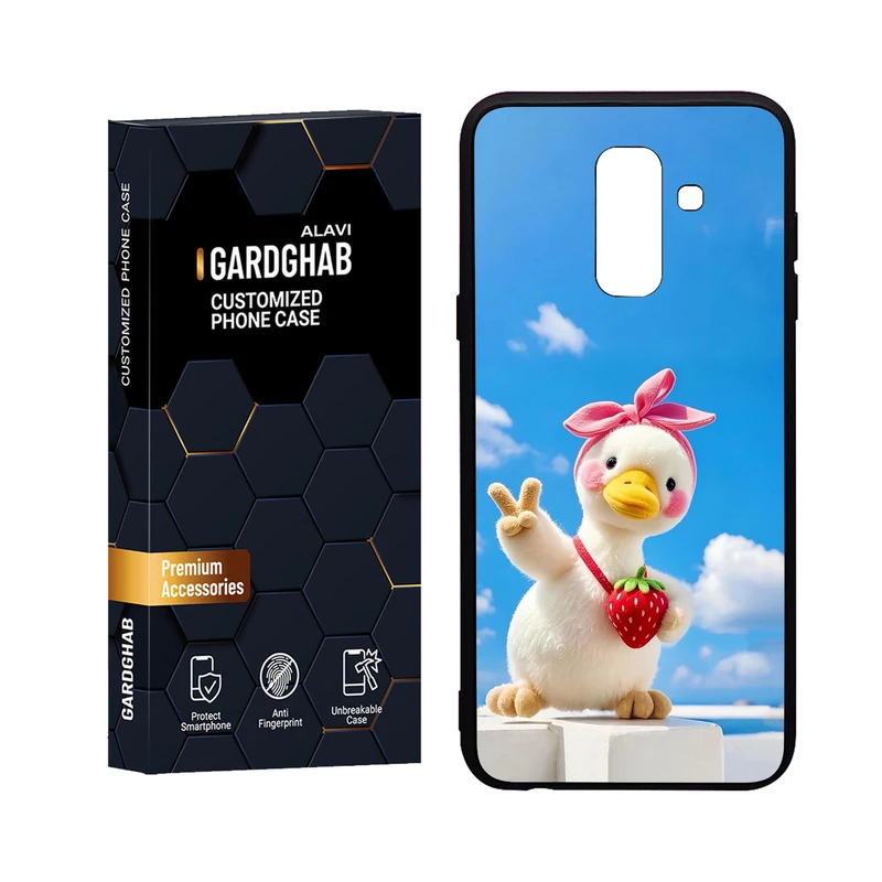 کاور گارد قاب علوی مدل Glass مناسب برای گوشی موبایل سامسونگ Galaxy A6 Plus