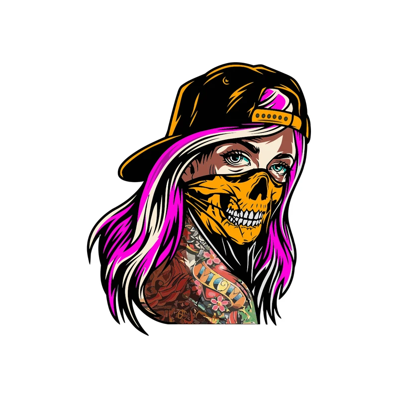 برچسب لپ تاپ پویا مارکت طرح گانگستر کد 1924