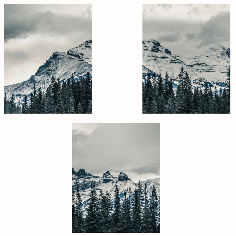 پوستر مدل مستر زمستان- کوهستان برفی 2 مجموعه 3 عددی