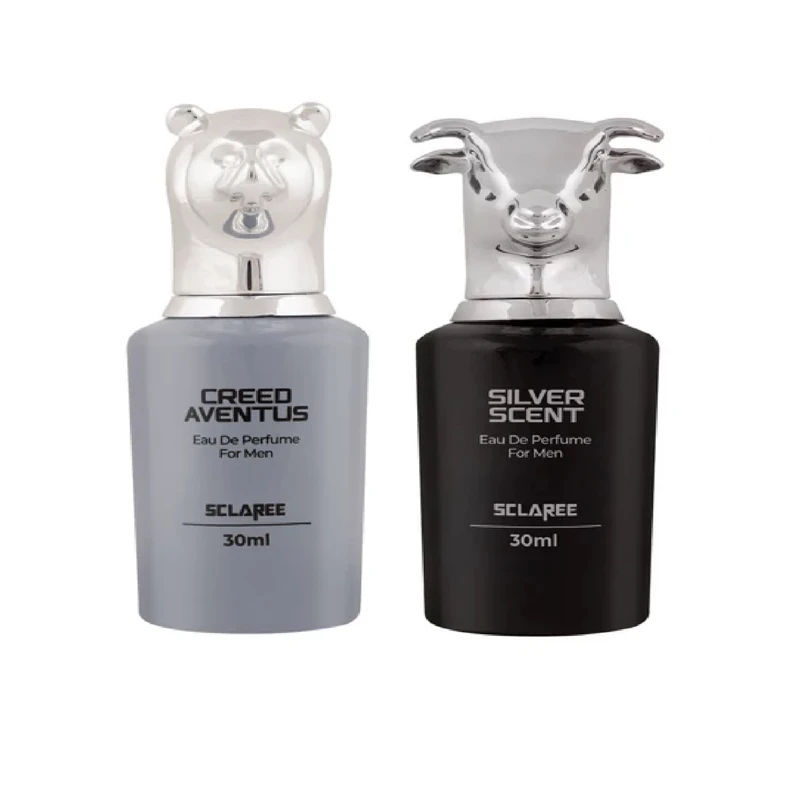 عطر جیبی مردانه اسکلاره مدل کرید اونتوس با رایحه خنک حجم 30 میلی‌لیتر به همراه عطر جیبی مردانه اسکلاره مدل سیلورسنت با رایحه خنک حجم 30 میلی‌لیتر