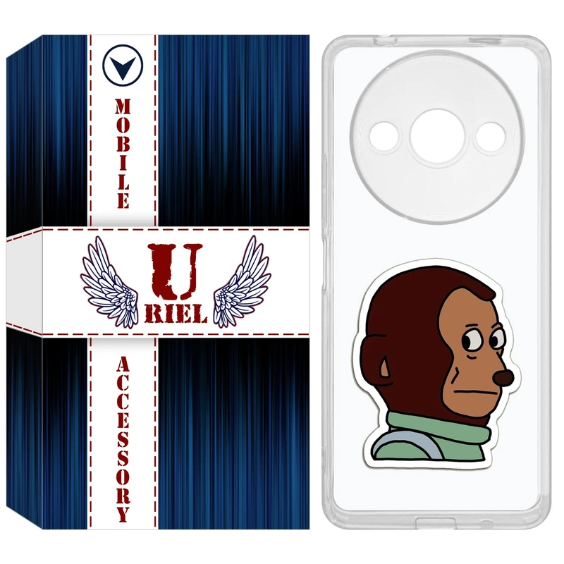 کاور یوریل مدل Clear کد 88 طرح میمون مناسب برای گوشی موبایل شیائومی Redmi A3 / A3x